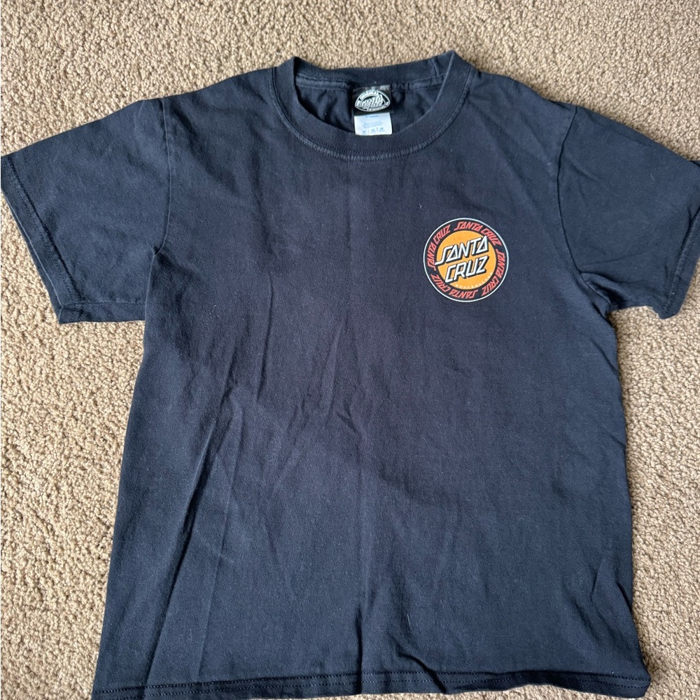 Santa Cruz Skateboards Black Short Sleeve Tee